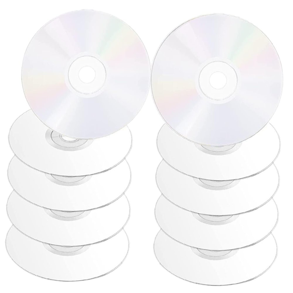 Vaguelly 10pcs Transparent DIY Cd Discs for Wall Decor Creative Painting Craft Projects Modern Aesthetic Decoration for Teens DIY Activities