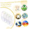 Vaguelly 10pcs Transparent DIY Cd Discs for Wall Decor Creative Painting Craft Projects Modern Aesthetic Decoration for Teens DIY Activities view 4