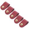 BAZEITFLOW 5pcs Artificial Leather Cable Organizer Flexible Cord Keeper for Headphones and Cords Neat and Tidy Storage view 1