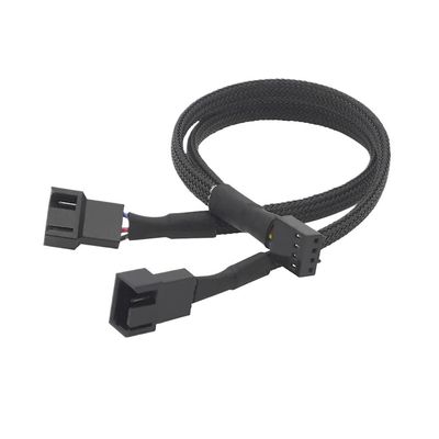 BOXUWFO HONGP 1pc PWM Fan Splitter 4pin Adapter Cable 1 to 1/2/3 Computer CPU Fan Splitter PC Fan Extension Power Cable Fan Cooling Y Splitter(1 to 2)