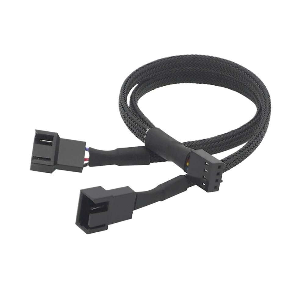 BOXUWFO HONGP 1pc PWM Fan Splitter 4pin Adapter Cable 1 to 1/2/3 Computer CPU Fan Splitter PC Fan Extension Power Cable Fan Cooling Y Splitter(1 to 2)