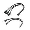 BOXUWFO HONGP 1pc PWM Fan Splitter 4pin Adapter Cable 1 to 1/2/3 Computer CPU Fan Splitter PC Fan Extension Power Cable Fan Cooling Y Splitter(1 to 2) view 2