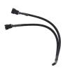 BOXUWFO HONGP 20X 1 to 2 Way Braided Cable Y Splitter 3/4 Pin PWM Male Connector Fan Computer PC Fan Extension Adapter Cable view 4