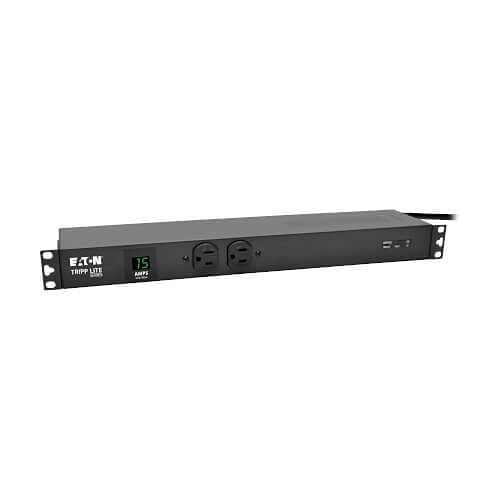 PDUMH15-ISO 1.5kW Single-Phase Local Metered PDU + Isobar Surge Suppression, 3840 Joules, 100-127V Outlets (14 5-15R), 5-15P, 15' (4.57m) Cord, 1U Rack-Mount