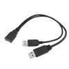 BOXUWFO HONGP USB 2.0 3.0 A Female to USB Male 2 Double USB 2.0 Power Supply Male Female Splitter Extension Cable for Printers pc(1pcs,USB 3.0 Female) view 1