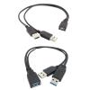 BOXUWFO HONGP USB 2.0 3.0 A Female to USB Male 2 Double USB 2.0 Power Supply Male Female Splitter Extension Cable for Printers pc(1pcs,USB 3.0 Female) view 3