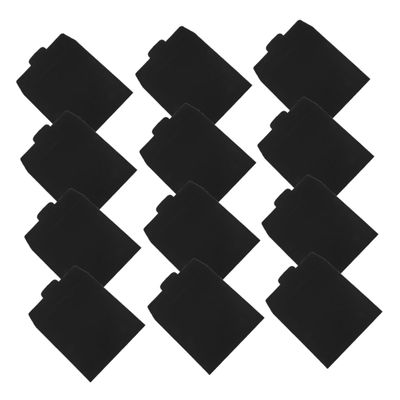 GRIRIW 12pcs Black Cardboard Cd Paper Sleeves Versatile Storage for Discs Wedding Cards and Documents Sleek Design for Home and Travel Use