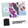 GRIRIW 12pcs Black Cardboard Cd Paper Sleeves Versatile Storage for Discs Wedding Cards and Documents Sleek Design for Home and Travel Use view 3