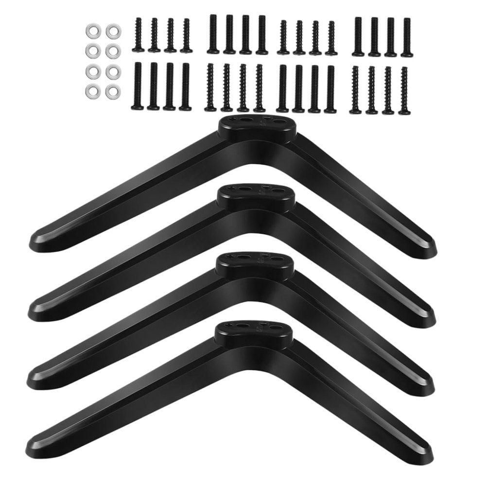 Anneome 2sets Modern Design Tv Stand Mount Desk Mount Tv Bracket Screws Holder for for Home