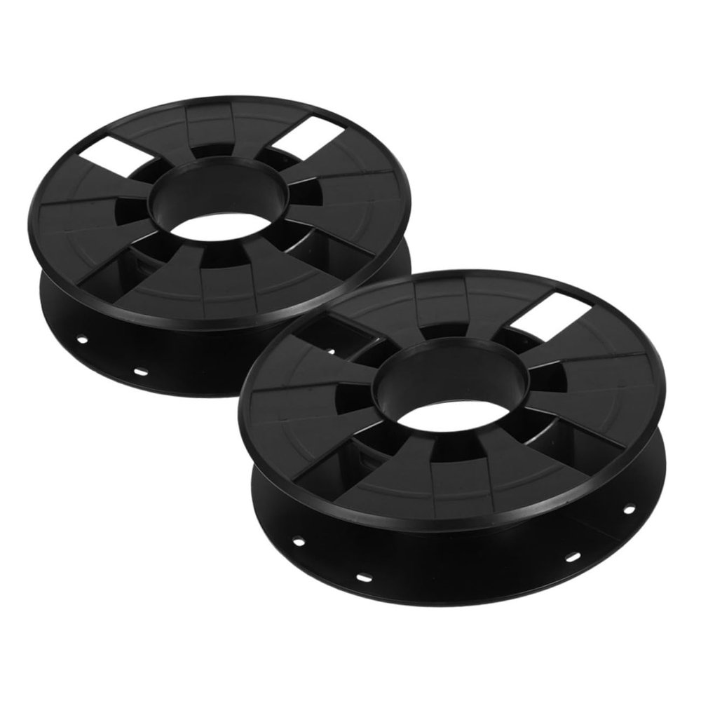 STOBAZA 2pcs Printing Winding Spool Organizer Black Cable Storage Reel for Efficient Management Wire Accessory for Printer Parts