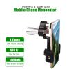 Mini Monocular Telescope, small Mobile Phone Telescope (Monocular(black) with clip) view 2