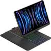 Adwnaeny 360 Rotation Keyboard Case for iPad Pro 11-inch M4 2024(Models: A2836 A2837 A3006),Touchpad Keyboard with 7-Colors Backlit, Black view 1