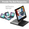 Adwnaeny 360 Rotation Keyboard Case for iPad Pro 11-inch M4 2024(Models: A2836 A2837 A3006),Touchpad Keyboard with 7-Colors Backlit, Black view 4