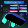 XYYORITRIX Controller Charger Station for PS5 PRO/Slim Dualsense Controllers Rapid Charging with LED Charging Indicator and RGB Ambient Light Simultaneous Charging of 2 Controllers view 4