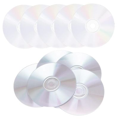 HOLIDYOYO 10pcs DIY Aesthetic Wall Cd Discs Transparent Craft Blanks for Painting Decoration Fun for Teens Safe Durable Materials for Home Decor and Parties