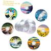 HOLIDYOYO 10pcs DIY Aesthetic Wall Cd Discs Transparent Craft Blanks for Painting Decoration Fun for Teens Safe Durable Materials for Home Decor and Parties view 2