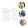 HOLIDYOYO 10pcs DIY Aesthetic Wall Cd Discs Transparent Craft Blanks for Painting Decoration Fun for Teens Safe Durable Materials for Home Decor and Parties view 4