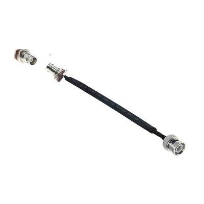 bodateng LIHUA Door/Window Pass Through Flat Coaxial Cable BNC Male Female to BNC Q9 Male 50 Coax Pigtail Extension Cord Wire(Male to Female B,40CM)