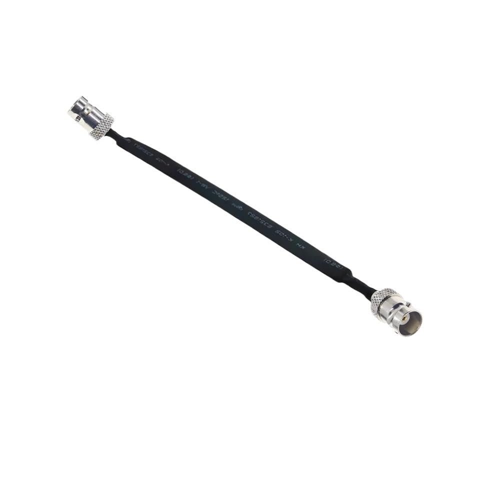 bodateng LIHUA Door/Window Pass Through Flat Coaxial Cable BNC Male Female to BNC Q9 Male 50 Coax Pigtail Extension Cord Wire(Female to Female,40CM)