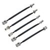 bodateng LIHUA Door/Window Pass Through Flat Coaxial Cable BNC Male Female to BNC Q9 Male 50 Coax Pigtail Extension Cord Wire(Female to Female,40CM) view 2