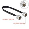bodateng LIHUA Door/Window Pass Through Flat Coaxial Cable BNC Male Female to BNC Q9 Male 50 Coax Pigtail Extension Cord Wire(Female to Female,40CM) view 3