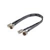 bodateng LIHUA Door/Window Pass Through Flat Coaxial Cable BNC Male Female to BNC Q9 Male 50 Coax Pigtail Extension Cord Wire(Female to Female,40CM) view 4