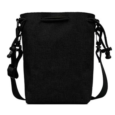 Fydun SLR Cameras Bag Drawstring Portable Photography Shoulder Bag for Women Men (Black)