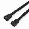 BOXUWFO HONGP 4 Pin Pwm Fan Cable 1 to 1/2/3/4 Ways Splitter Black Sleeved 27cm Extension Cable Connector PWM Extension Cables(1 to 3) view 3