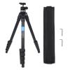 Camera Tripod Aluminum Alloy Ball Head Center Column Quick Release Plate Travel Tripod for DSLR Video Camcorder Low Angle view 1
