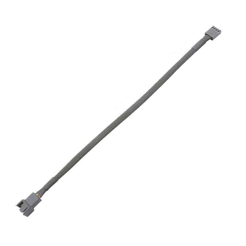 BOXUWFO HONGP PWM 4pin Fan Sleeved Extension Splitter Hub Cables,Motherboard CPU 4 Pin to 3 Way 4Pin Cooler Or 3pin Case Fan Power Spliter(1 Way)