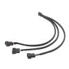 BOXUWFO HONGP Fan Splitter 4 Pin Adapter Cable 2, 3 Extension Cable Connector Sleeved Braided for Desktop Computer CPU PC(1 to 4) view 3