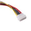 BOXUWFO HONGP 4 Pin IDE to 3 SATA Power Splitter Extension Cable Connectors Computer Connection and Pluging HDD Cord view 3