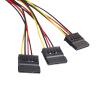 BOXUWFO HONGP 4 Pin IDE to 3 SATA Power Splitter Extension Cable Connectors Computer Connection and Pluging HDD Cord view 4