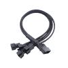 BOXUWFO HONGP 4pin IDE to 4-Port 3Pin/4Pin Cooler Cooling Fan Splitter Power Cable Environmental Connector Cables(5 x pin) view 2