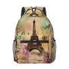 DRTGEDS Paris Eiffel Tower 16.5in High Capacity Laptop Backpack,Business Travel Durable Travel Backpacks For Women Men view 1