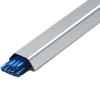 Cable Covers for Cords on Floor, 39'' Wall Wire Management Kit/ Metal Cable Raceway Wide 17 30 50 100 MM Conduit Tube Concealer with Tape, Wires Organizer Manager for Home(D 1m/39.4in,Holds 13 wires) view 1