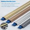 Cable Covers for Cords on Floor, 39'' Wall Wire Management Kit/ Metal Cable Raceway Wide 17 30 50 100 MM Conduit Tube Concealer with Tape, Wires Organizer Manager for Home(D 1m/39.4in,Holds 13 wires) view 2