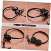 Angoily Electronic Headphone Black Headphones with Cord Gaming Headset Headset for Computer view 3
