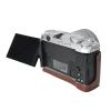 BMAOLLONGB X-M5 Case, Handmade Genuine Real Leather Half Camera Case Bag Cover for Fujifilm X-M5 XM5 Bottom Opening Version + Neck Strap (Coffee) view 4