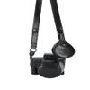BMAOLLONGB R50 Case, Handmade PU Leather FullBody Camera Case Bag Cover for Canon Eos R50 Bottom Opening Version + Neck Strap + Mini Storage Bag (Black) view 1