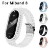 AHGDDA Transparent Plastics Strap For Xiaomi Mi Band 8 Sport PC Wristband Replacement Bracelet For MiBand 8 Smartwatch Accessories(Tran) view 2