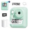Seckton Kids Camera Instant Print, Upgrade Selfie Digital Camera for Kids, Christmas Birthday Gifts for Boys Girls Age 3-12, Toddler Portable Travel Toy with HD 1080P Video-Green view 1