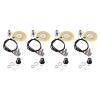 4PCS 50mm Piezo Pickup Transducer Prewired Amplifier with 6.35mm Output Jack for Guitar view 4