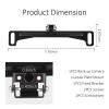 Back up Camera License Plate Mount,Backup Camera License Plate Mount Kit with Fixed Bracket & Screws & Screwdriver,Non-drilled Dash Cam Bracket for US Standard Licence Plates view 2