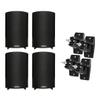 (2 Pairs) Definitive Technology ProMonitor 800-2-Way Satellite or Bookshelf Speaker for Home Theater Speaker System + Pair of Definitive Technology VEPC Pro-Mount 90 - Pair (Black) Bundle view 1
