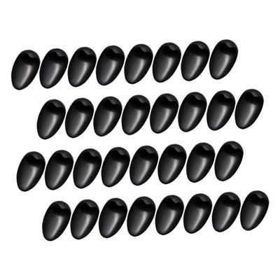 Black Hair Dye Ear Protectors 40pcs Plastic Covers for Salon Use
