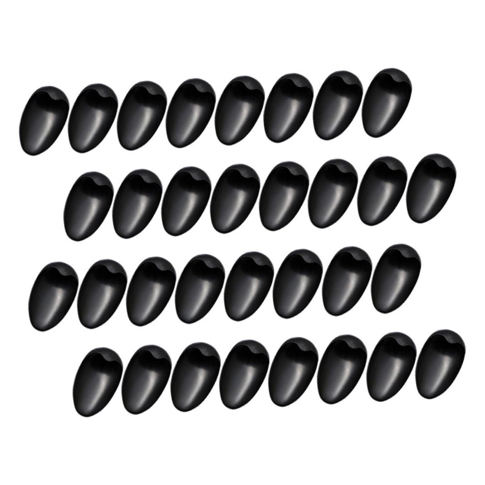 Black Hair Dye Ear Protectors 40pcs Plastic Covers for Salon Use