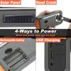 7400mWh Solar Hand Crank Emergency Weather Radio, NOAA AM FM Portable Radio with Flashlight, SOS Alarm, Digital Display & Phone Charger for Hurricane, Survival, Camping & Outdoor Emergencies view 2