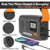 7400mWh Solar Hand Crank Emergency Weather Radio, NOAA AM FM Portable Radio with Flashlight, SOS Alarm, Digital Display & Phone Charger for Hurricane, Survival, Camping & Outdoor Emergencies view 3