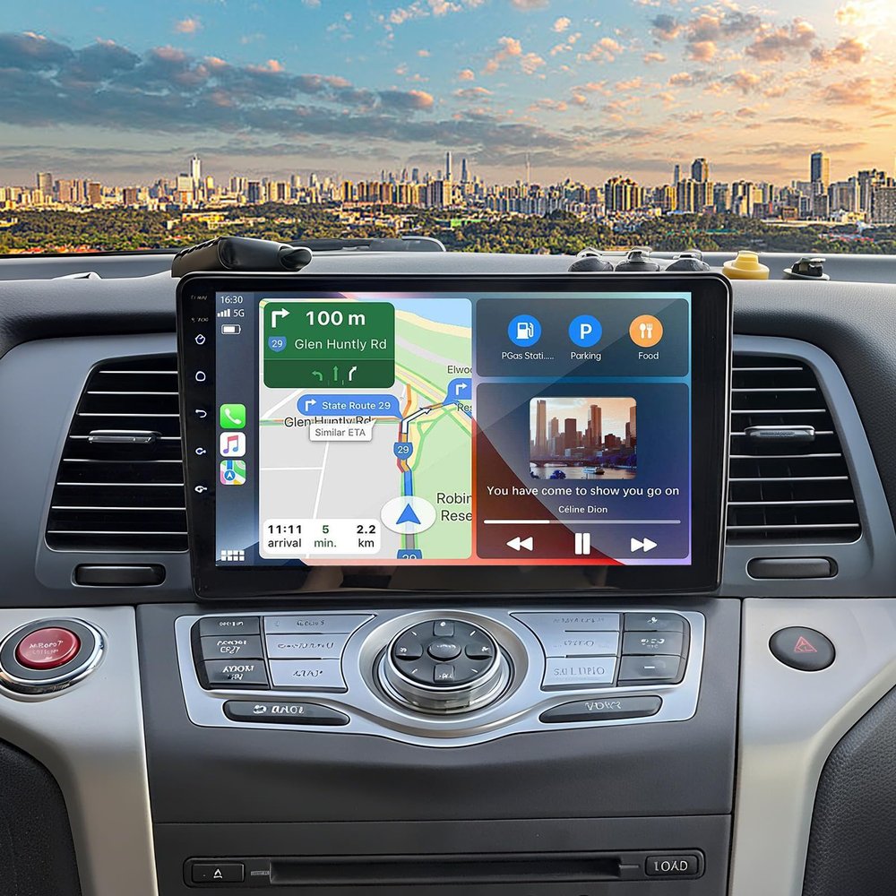 [4+64G] 9 Android 14 Car Stereo for Nissan Murano Z51 2008-2014 Upgrade Radio with Wireless Carplay Android Auto 9.7 HD Touchscreen Car Radio with Bluetooth GPS WiFi SWC FM RDS DSP AHD Backup Camera